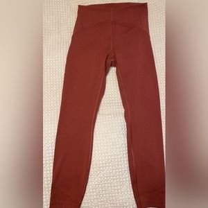 Lululemon Instill High-Rise Tight 25” Size 6 Date Brown